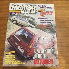 Motor Manual Mag 1984 Saab 900 GLE Celica Honda Civic Porsche 924 911 928