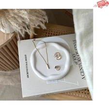 Elegant Concrete Cloud Tray for Jewelry and Candles - Scandinavian Style Decor