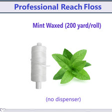 200 YARDS DENTAL FLOSS WAXED MINT ROLL Professional Use