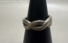 Sterling Silver Intertwined Band Design Ring - Size 7.25 — photo 1