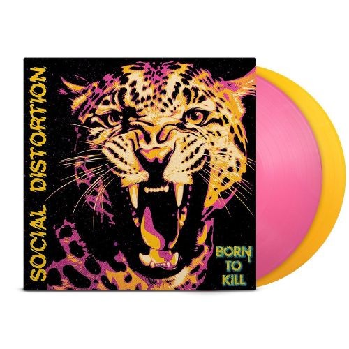 Social Distorsion Born To Kill Yellow & Pink Colored Vinyl LP 33 RPM