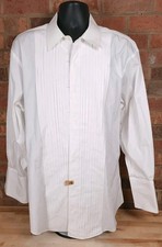 Brooks Brothers Madison Tuxedo Shirt Mens Size 17.5 / 33 Pleated French Cuff