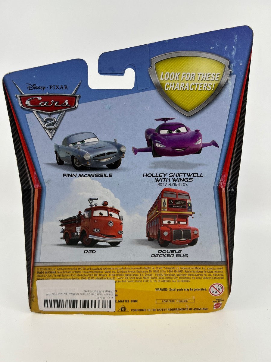 Disney Pixar Cars 2 #2 Holly Shiftwell Deluxe With Spy Wings V2845