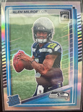 2025 Panini Donruss Optic - Rated Rookie Jalen Milroe #253 Holo Prizm (RC)