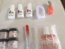 Modelones Nail Kit with 4 Colors (Brown Pink)