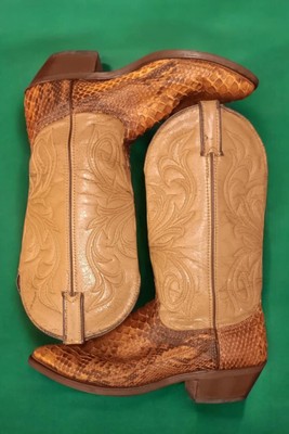 Vtg Laredo Python Snakeskin Western Boots Size9.5 Style 6743/Western Cowboy Wear