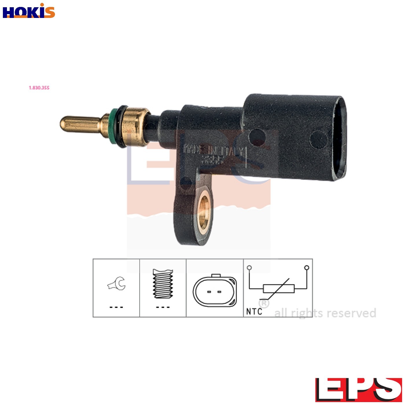 SENSOR COOLANT TEMPERATURE 1.830.355 FOR VW AUDI CHYE/CHYA/DAFA 1.0L 3cyl UP! - Image 8