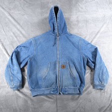 Vintage Carhartt Denim Jacket Men XL J08 DST 90’s Blanket Lined ASAP Rocky