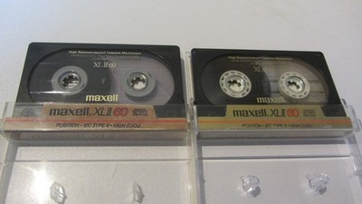 2x MAXELL XL II 60  von 1986  GUTER ZUSTAND CrO2 Type 2
