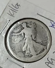 1916 S About Good Scare First Year Walking Liberty Silver Half Semi-Key Coin
