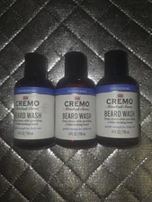 CREMO Thickening Beard Wash• Astonishingly Superior• 4 FL oz Lot Of 3