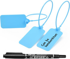 50Pcs Luggage Tags Plastic Seals Shipping Label Logistics Sign Tie Bag Tag, Seal