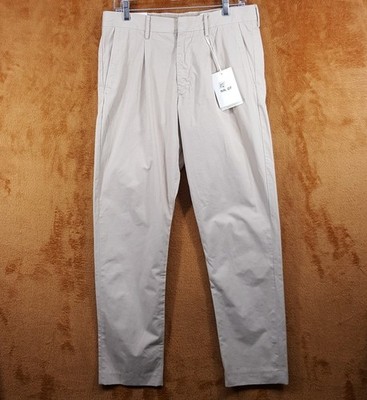 NN07 Pants Mens Size 31x34 Tan Pleated Cotton Chino Trousers BILL $250