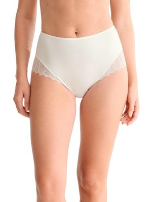 Lisca Hoher Slip Stella Gr. 38-48, Creme und Lavendel