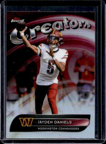 2025 Topps Finest Jayden Daniels Creators Refractor #CR-30 Commanders