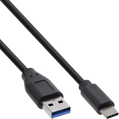 InLine  USB 3.2 Gen.1x2 Kabel, USB-C Stecker an A Stecker, 1m (35711)