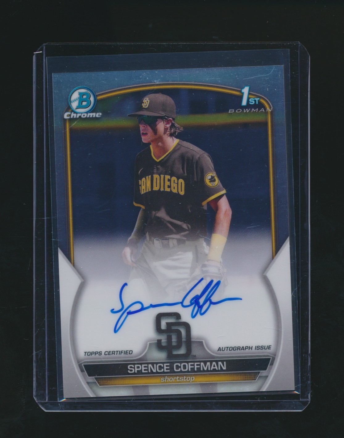 SPENCE COFFMAN 2023 BOWMAN CHROME 1ST RC AUTO #CPA-SCO
