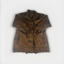 Vintage 80’s Barn Coat Jacket Coat Mens Size M Medium Floral Pattern Hipster 3M
