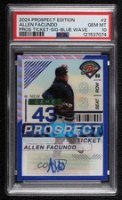 2024 Prospect Edition Blue Wave Prizm Signatures 56/75 Allen Facundo #2 Auto 8d2