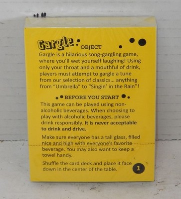 Cheatwell Games Gargle Drinking Card Game