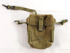 Vintage US Military Small Arms Canvas Carrying Belt Pouch