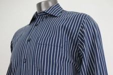 Ben Sherman Men's Long Sleeve Dress Stripe Shirt Size 15-1/2 34-35