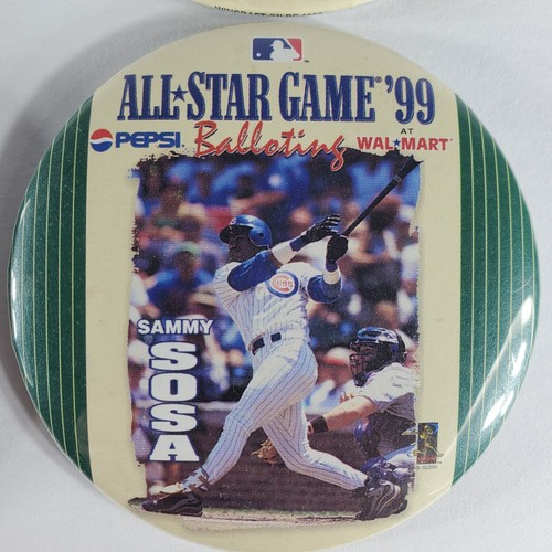 6 All Star Game 1999 Walmart Wincraft McGwire Griffey Sosa Pin Back Button MLB - Picture 11 of 17