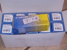 10 BULB LOT New EiKO No. BVE 625 Watt x 120 volt AV / Photo Halogen Lamp clear