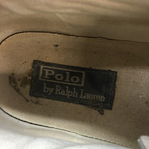 Polo by Ralph Lauren Shoes Mens 12 D Cantor Low Top Sneakers Gray Canvas Lace Up - Picture 15 of 17