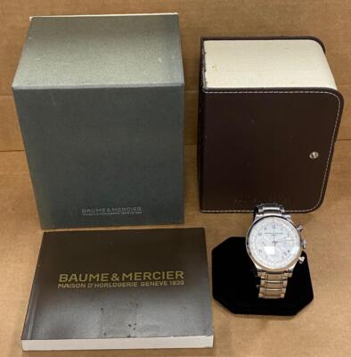 BAUME & MERCIER CAPELAND 65726 CHRONOGRAPH SS 42mm AUTOMATIC WATCH