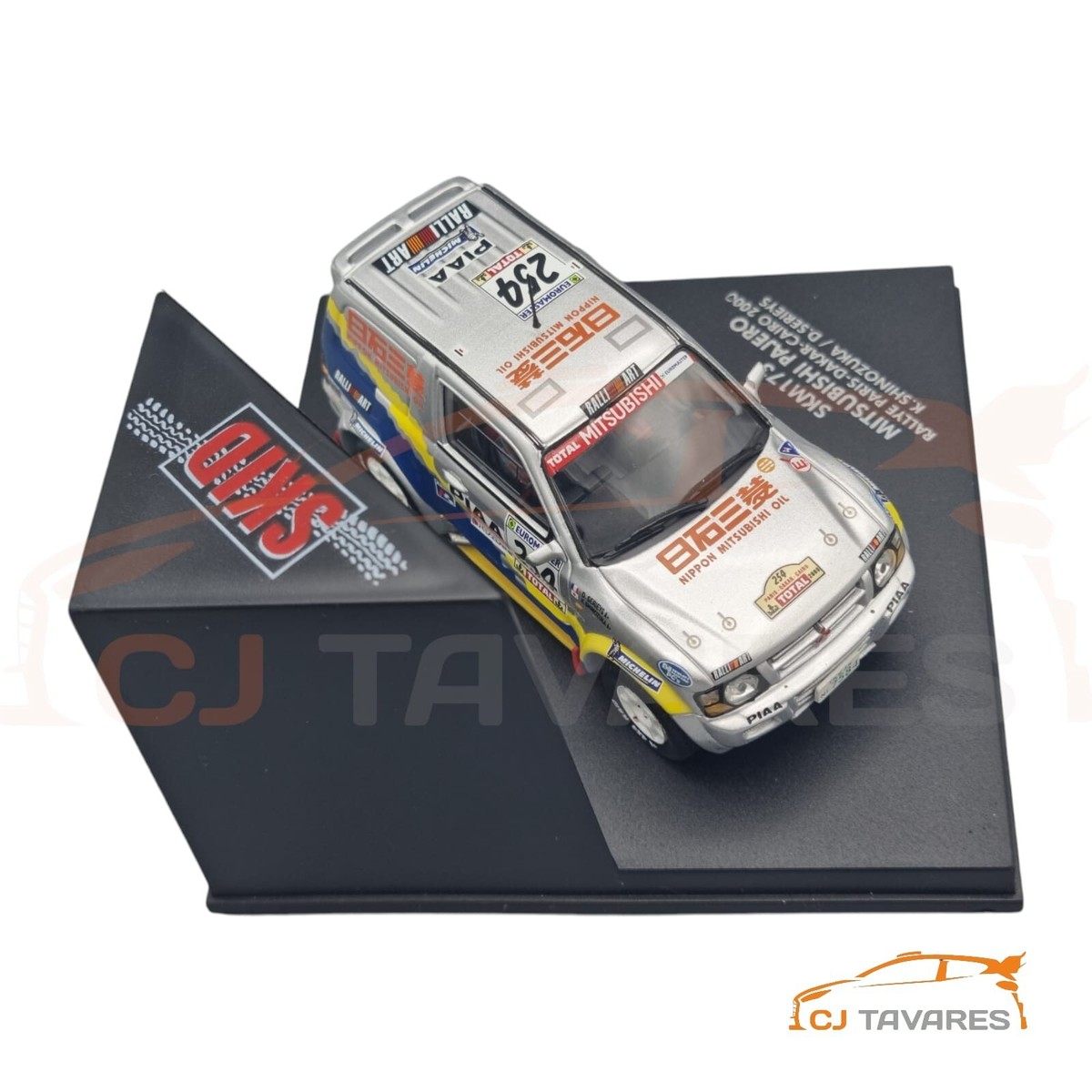 SKID SKM173 MITSUBISHI PAJERO #254 K SHINOZUKA RALLY PARIS