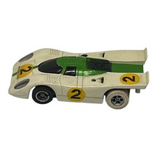 Vintage AFX Porsche 917 White Lime Green 2 HO Slot Car VINTAGE