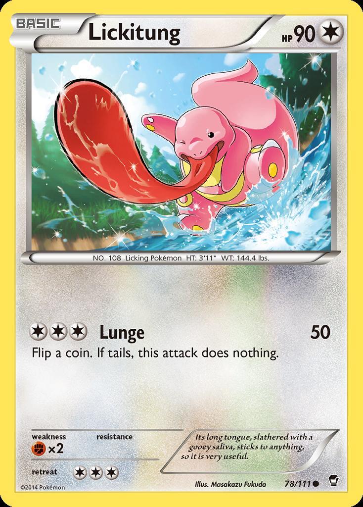 Pokemon Lickitung (78/113) Furious Fists LP
