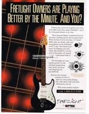 1994 Optek Fretlight Teaching Guitar Vintage Print Ad