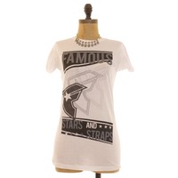 Pacsun Famous Stars And Straps Logo Graphic White T-shirt Top S B69 Pacsun Famous Stars And Straps Logo Graphic White T-shirt Top S B69