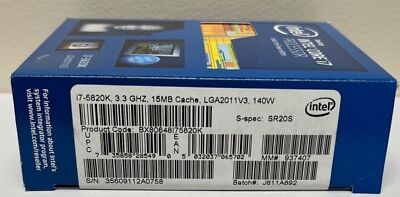 Intel Core i7-6800K Hexa-Core 3.4 GHz 15M Processor