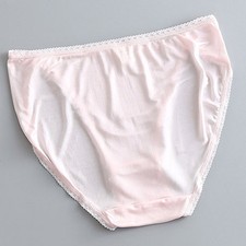 Ladies Underwear Briefs Panties Silk Knickers High Cut Solid Thin Cozy New