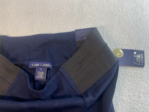 Lark And Grey Body Shaping Stretch Pants Regular Skinny Fit XL (35x28) Navy @19 - Picture 3 of 3