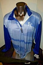 Mens Majestic Therma Base Kansas City KC Royals MLB Pullover 1/4 zip 3X New  TaG