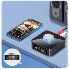 Bluetooth 5.0 Transmitter Receiver 2 IN 1 Wireless Audio 3.5mm Jack Aux Adapter