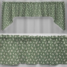 Christmas Reindeer Swags, Valances or Curtains