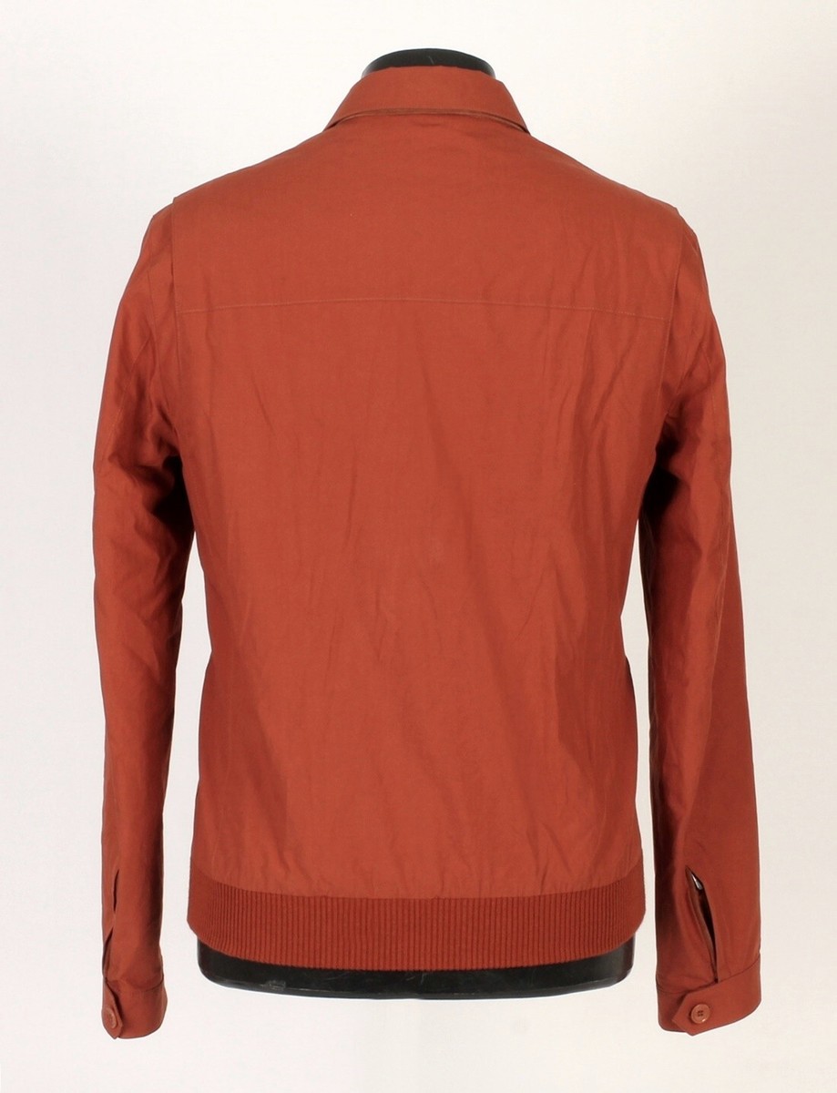 Loro Piana Cotton / Silk / Suede Jacket - Orange - M - $3295