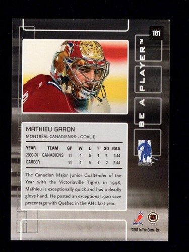 2001-02 ITG Be A Player Memorabilia Series Base Hockey Cards #14-457 You Pick - Picture 69 of 135