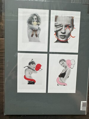 Full Set of 20 KAWS NGV Postcards Kate Moss Lenticular Companions