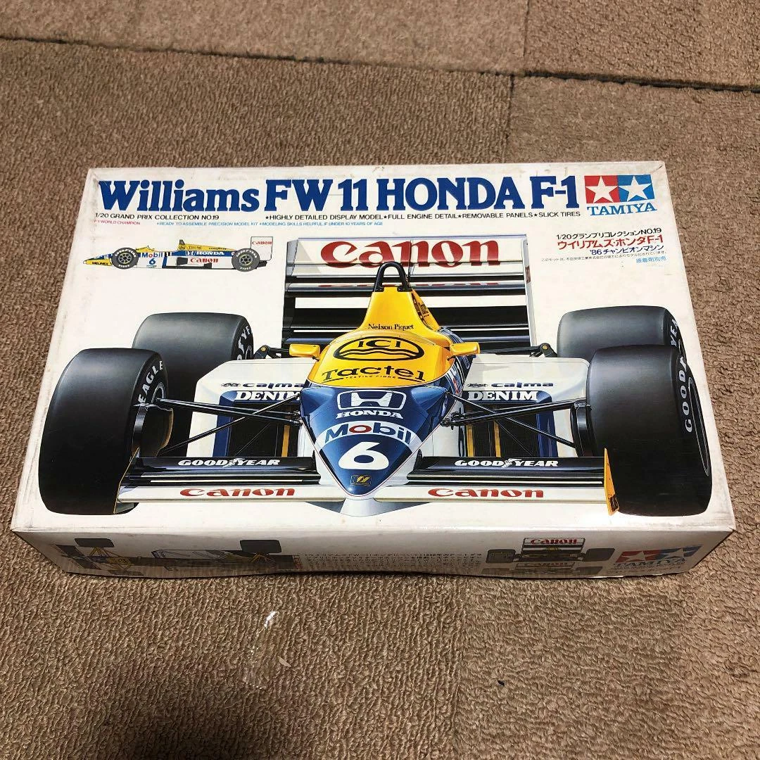 Tamiya Williams FW11 Honda F-1 1/20 Grand Prix Collection 19 Model kit #18803