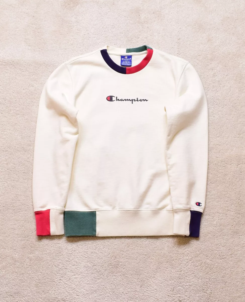 Champion white sweater women's hotsell