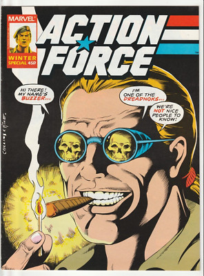 ACTION FORCE # 1 SPECIAL 1987 UK MARVEL COMIC MAGAZINE DREADNOKS ZARTAN