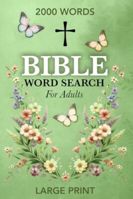 tBible Word Search Large Print Inspiring Christian Wordfind Puzzles Wonder Words
