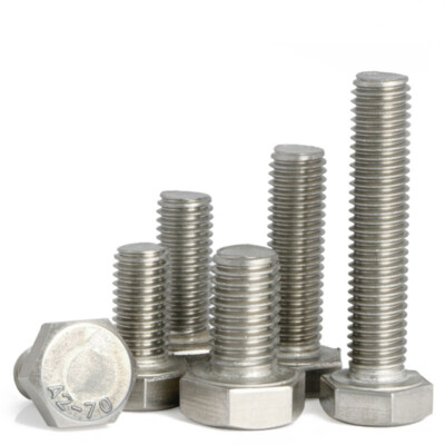20 Pack M5 X 40mm Stainless Steel Hexagon Screws – A2 Grade DIN 931 Machine Screws, Rust-Proof-625658
