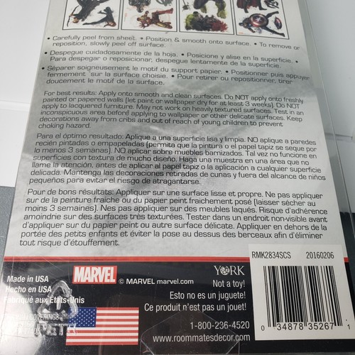 Avengers Age of Ultron Peel and Stick Wall Decals, Removable and Repositionable - Picture 8 of 8